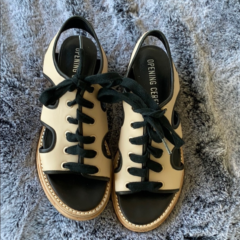 COPY - Opening ceremony lace up wedge sandal
